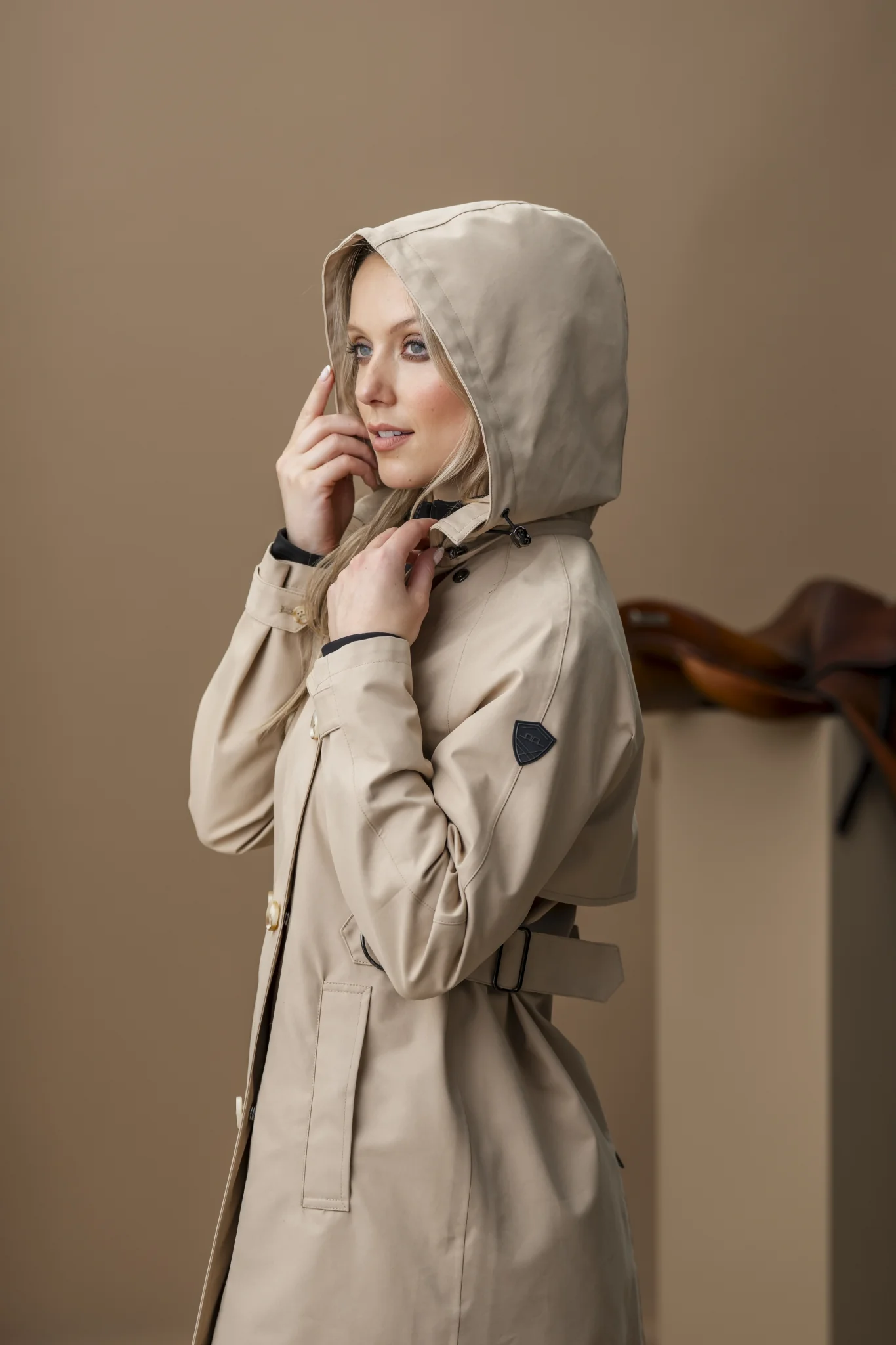 Alessandro Albanese Ladies Isabella Riding Trench Coat - Image 7