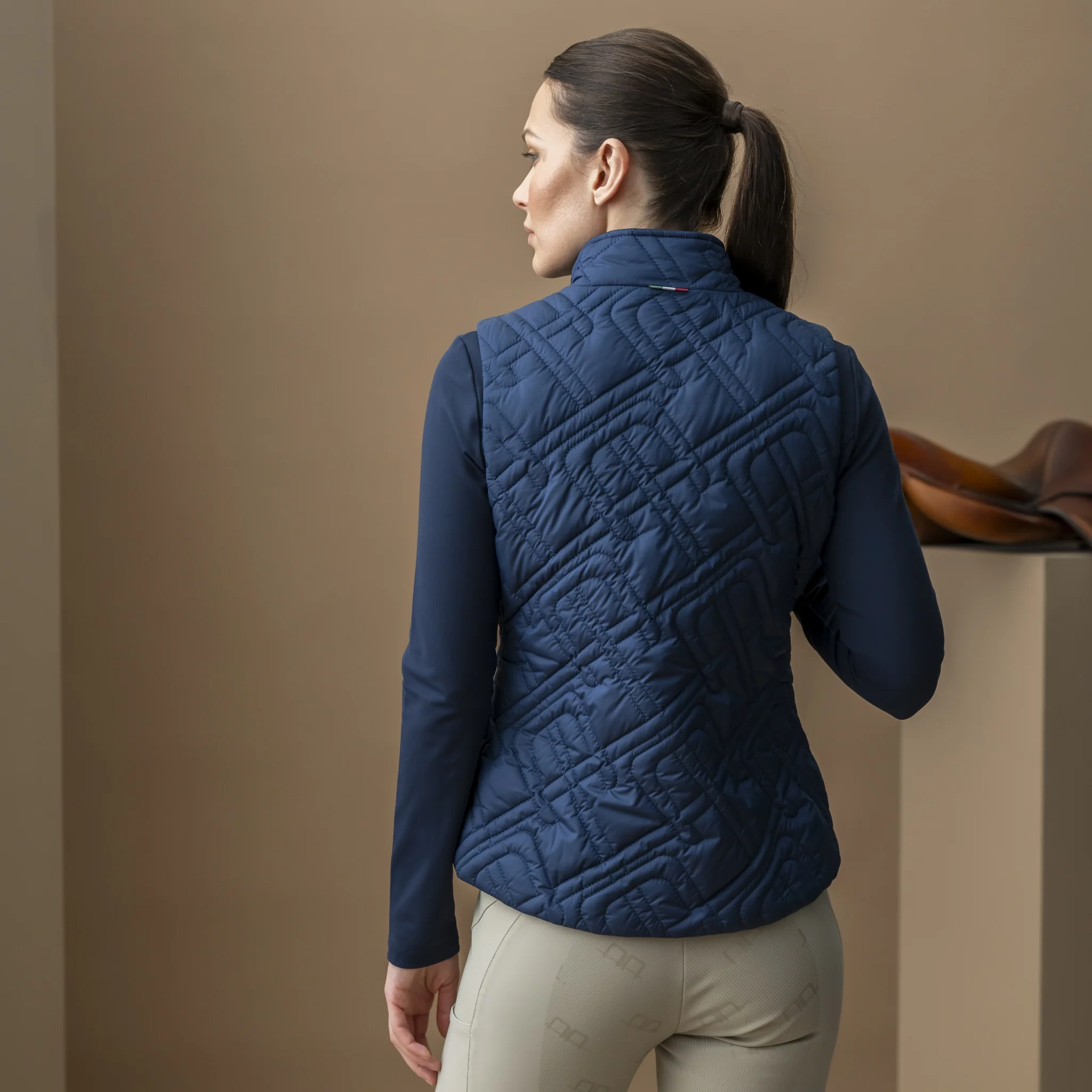 Alessandro Albanese Ladies Neve Monogram Quilted Vest - Image 6