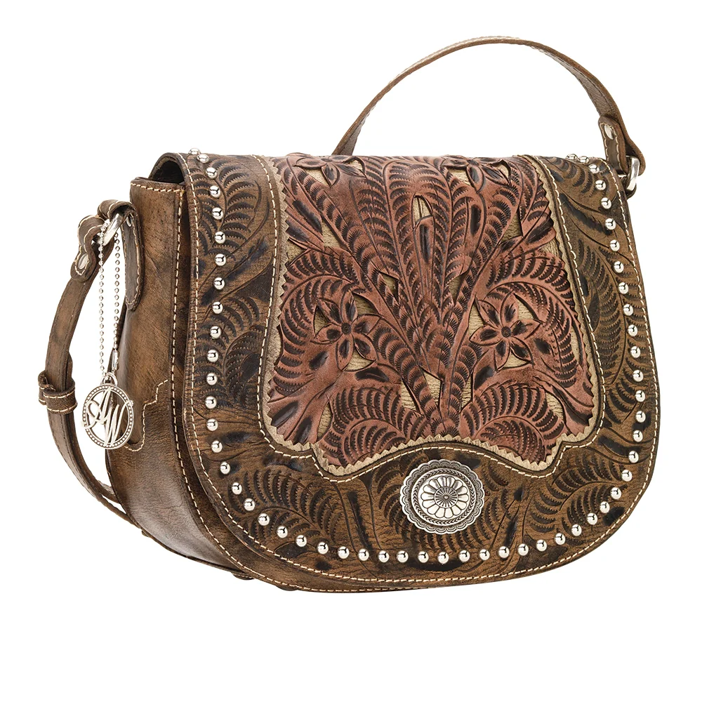 AMERICAN WEST Rosewood Saddle Flap Crossbody Bag - Image 3
