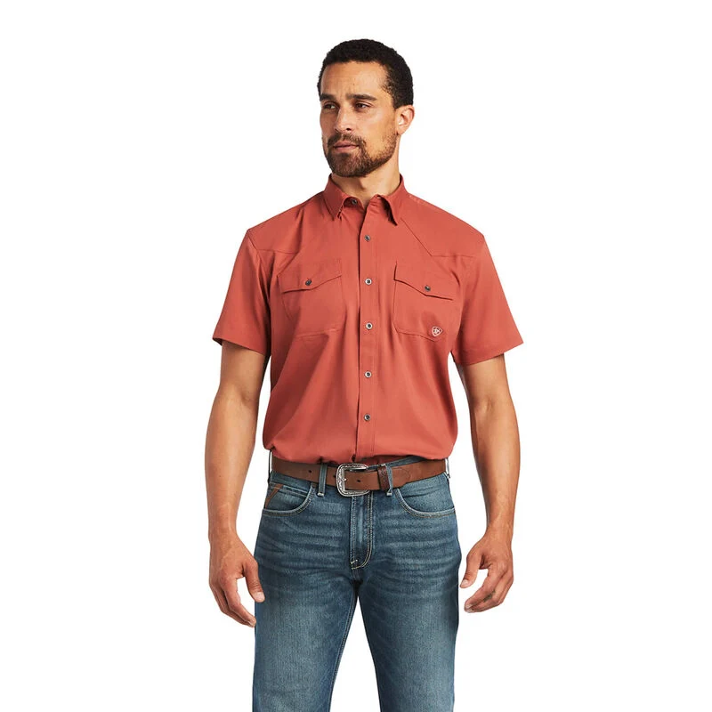 Arait Mens VentTEK Western Fitted Short Sleeve Shirt