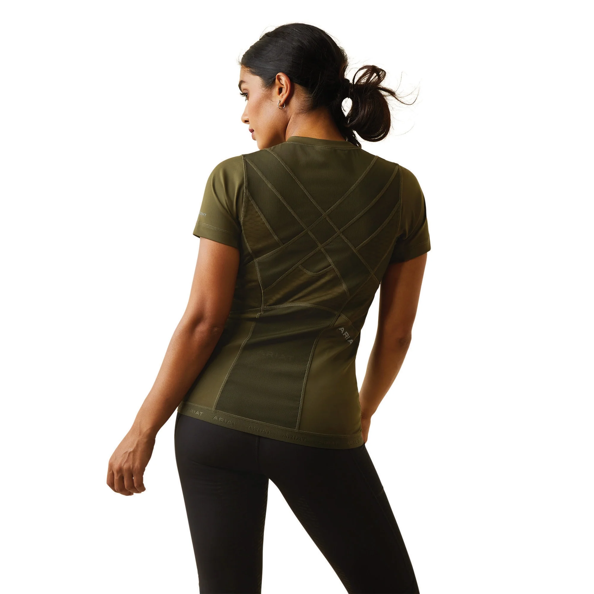 Ariat Ladies Ascent Crew Baselayer Shirt - Image 2