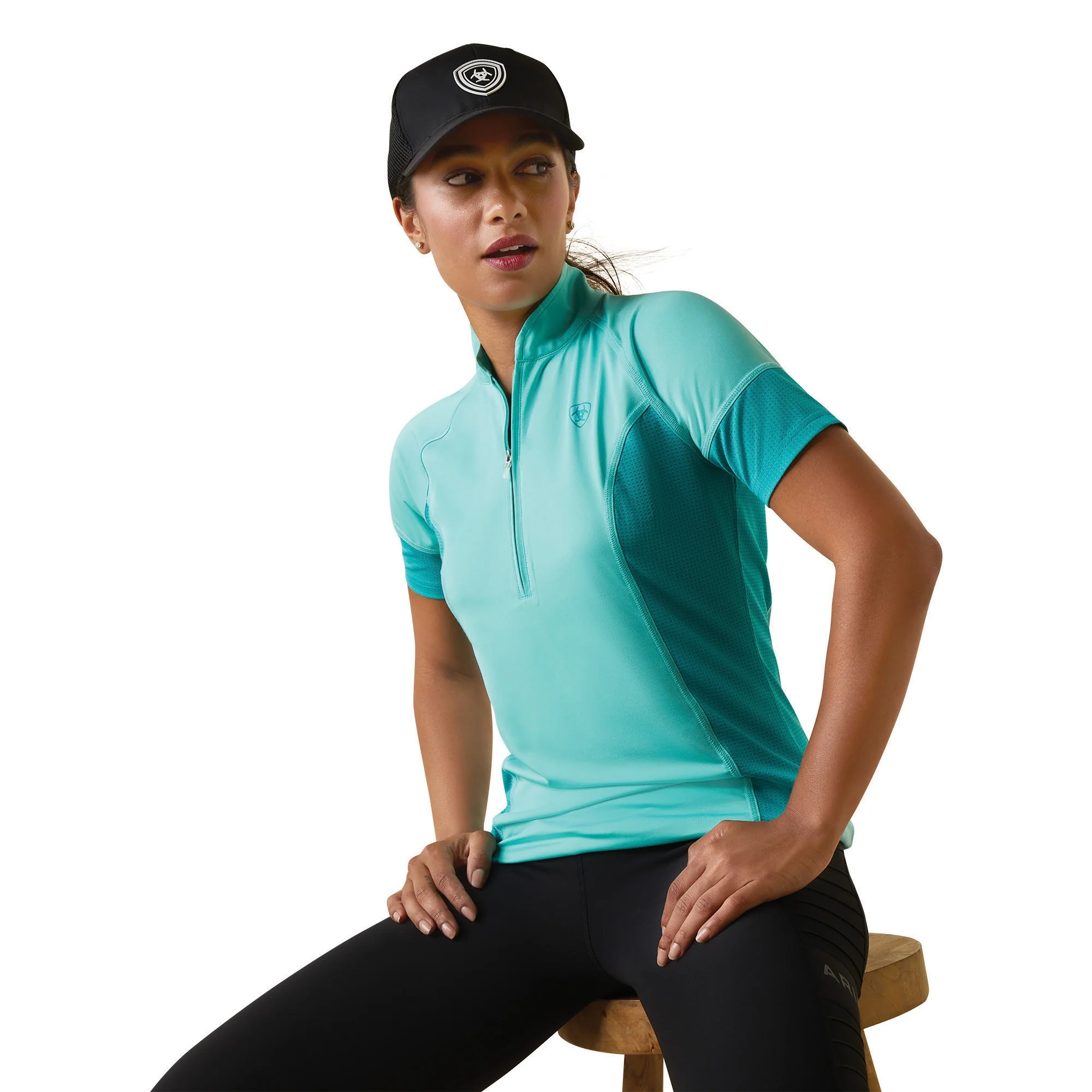 Ariat Ladies Cambria Jersey 1/4 Zip Baselayer Shirt