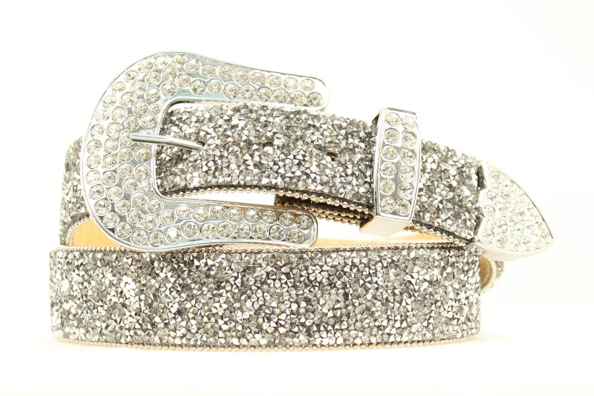 Ariat 1 1/2" Clear Crystal Belt - Ladies