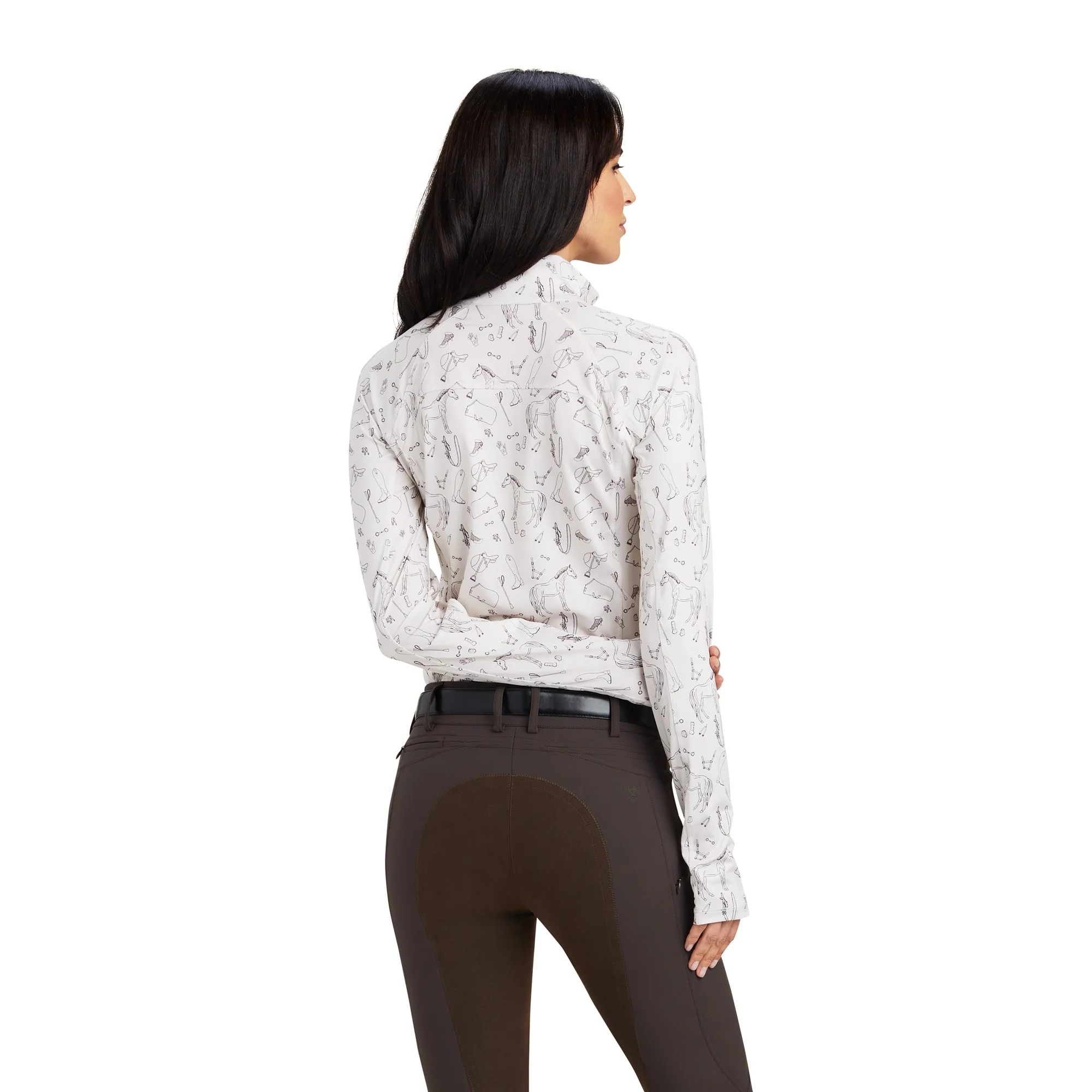 Ariat Ladies Lowell 2.0 1/4 Zip Baselayer Shirt - Image 3