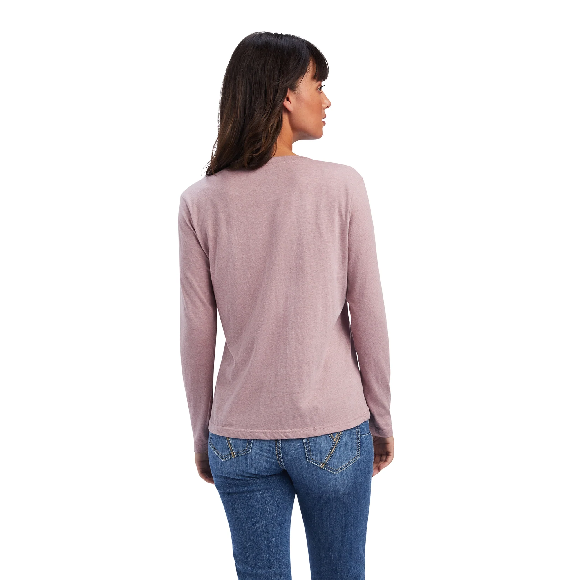 Ariat Ladies REAL Chest Logo Relaxed Tee Shirt - Image 3