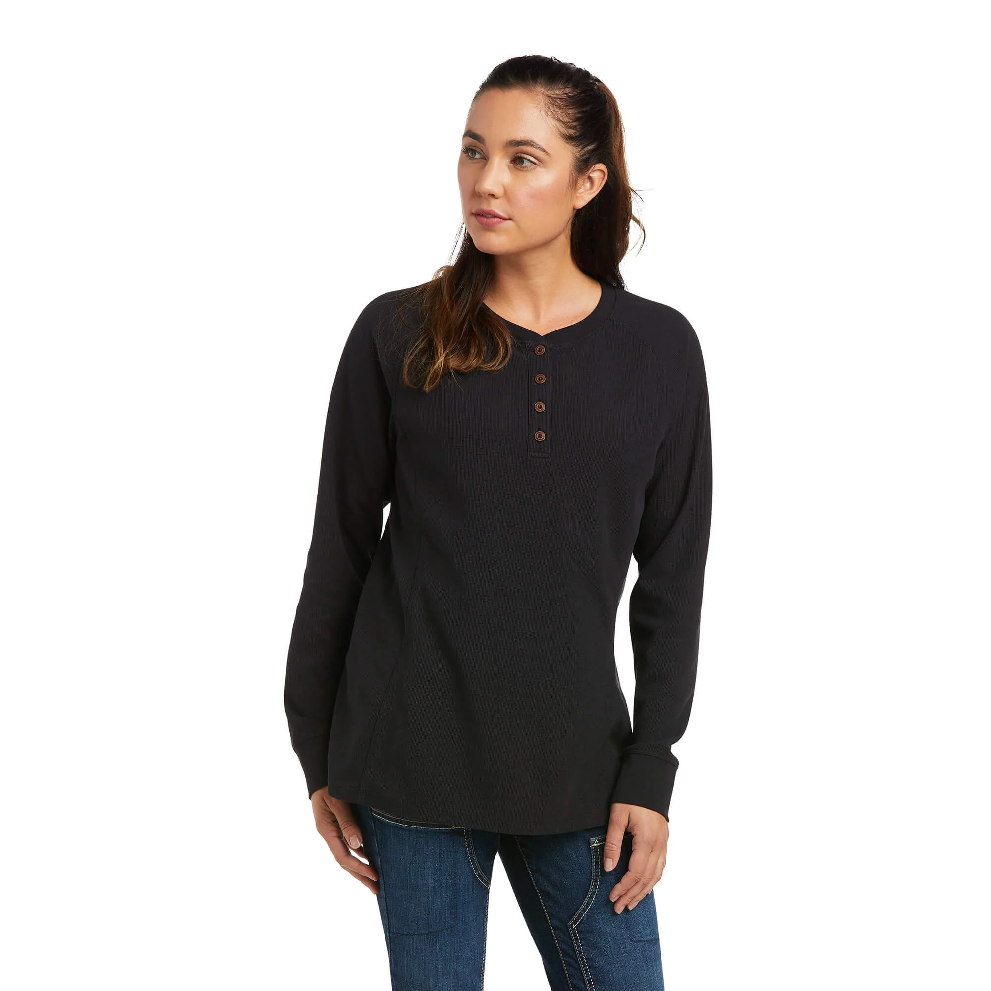 Ariat Ladies Rebar Thermal Long Sleeve Top - Image 2