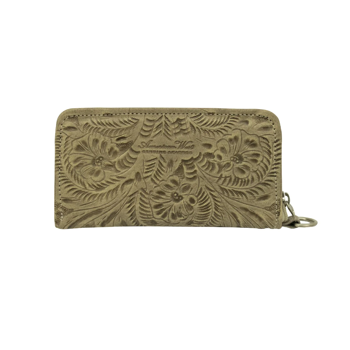 American West Ladies Zip-Around Wallet with Wrist Strap - Image 15