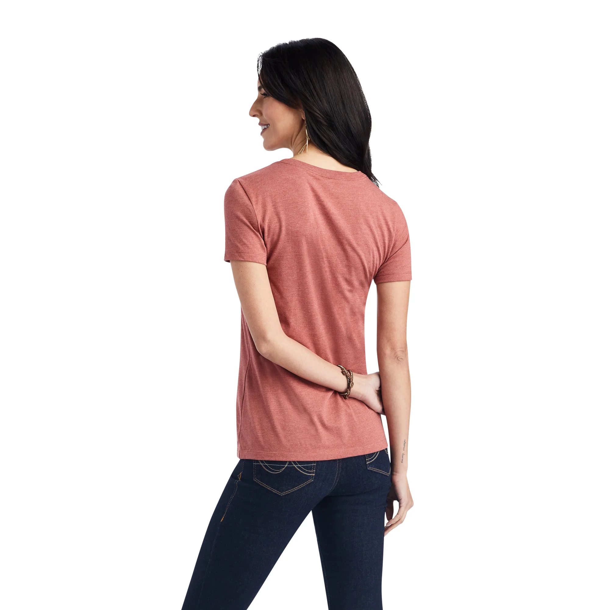 Ariat Ladies Wheat Script Tee Shirt - Image 2