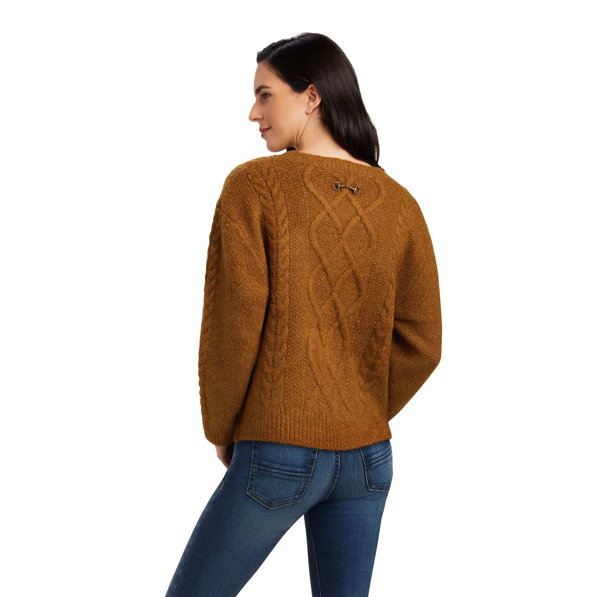 Ariat Ladies Winter Quarter Sweater - Image 2