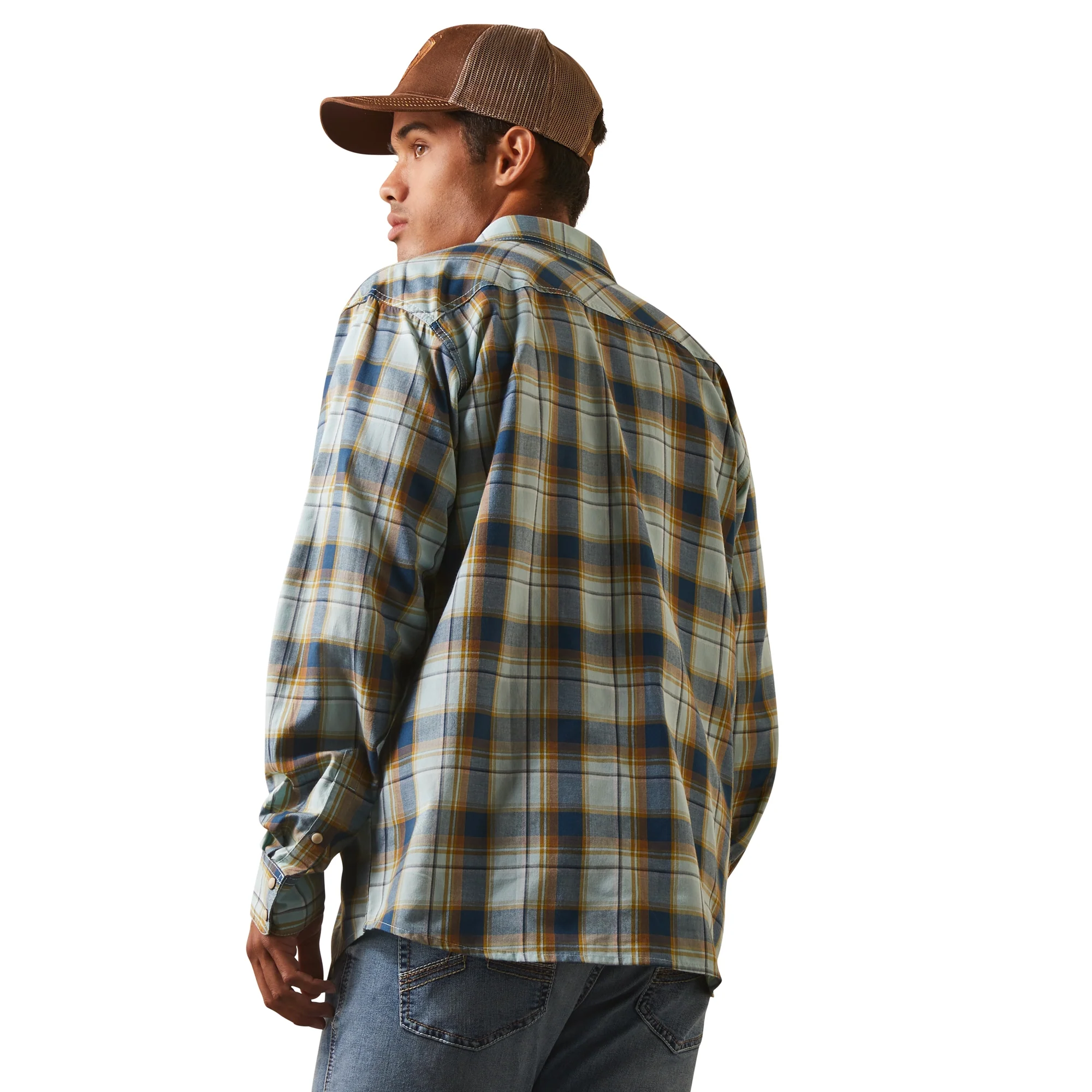 Ariat Mens Habney Retro Fit Snap Shirt - Image 2