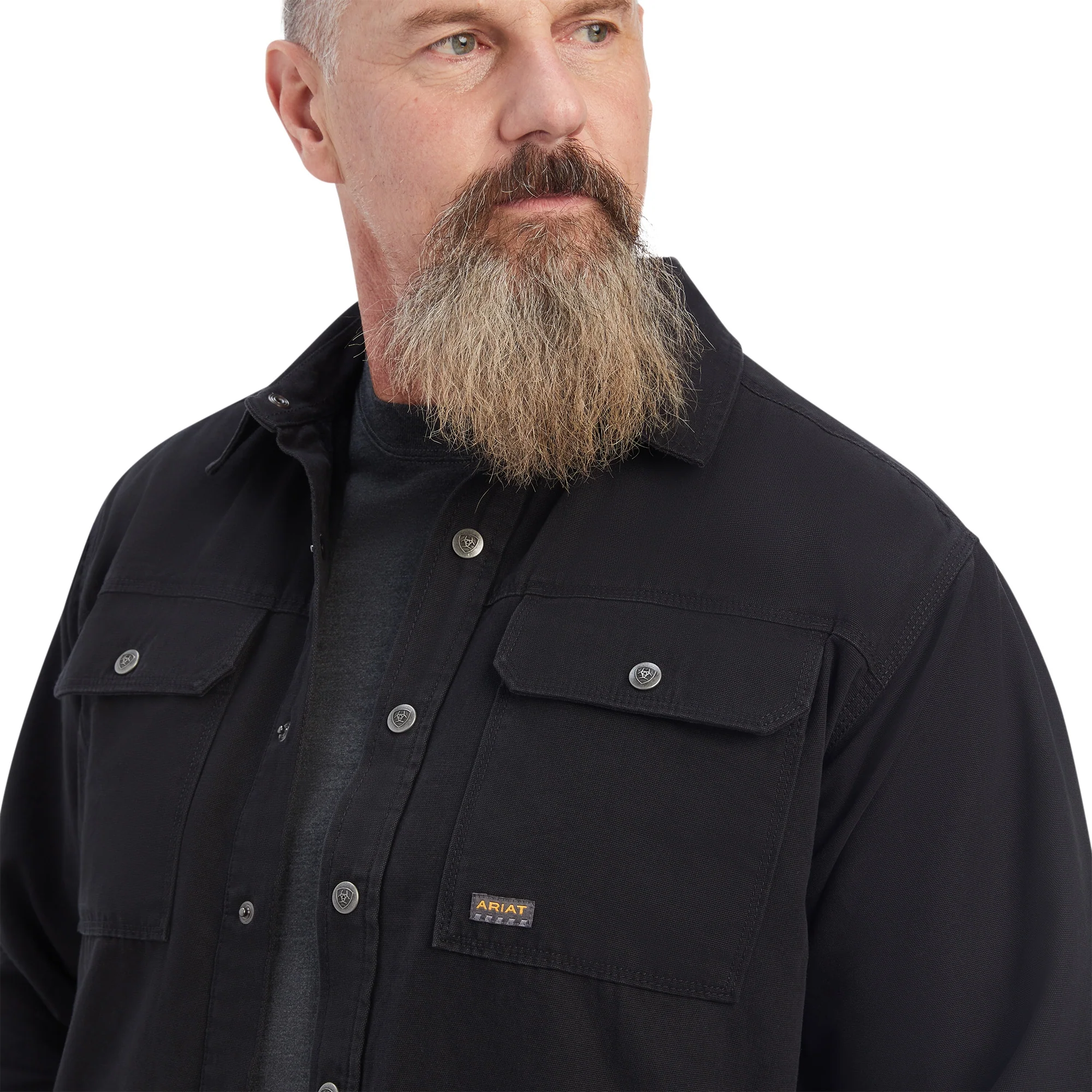 Ariat Mens Rebar Classic Canvas Shirt Jacket - Image 3