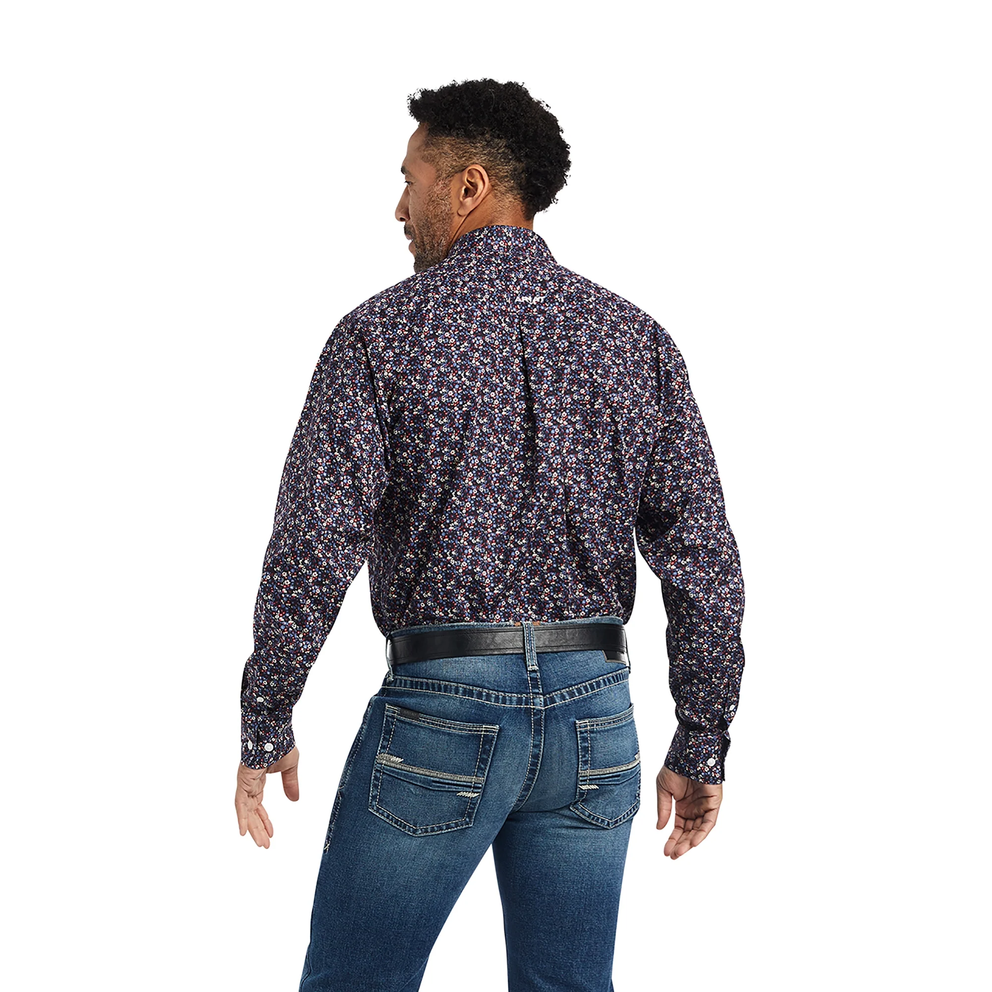 Ariat Mens Wrinkle Free Elliott Fitted Shirt - Image 2