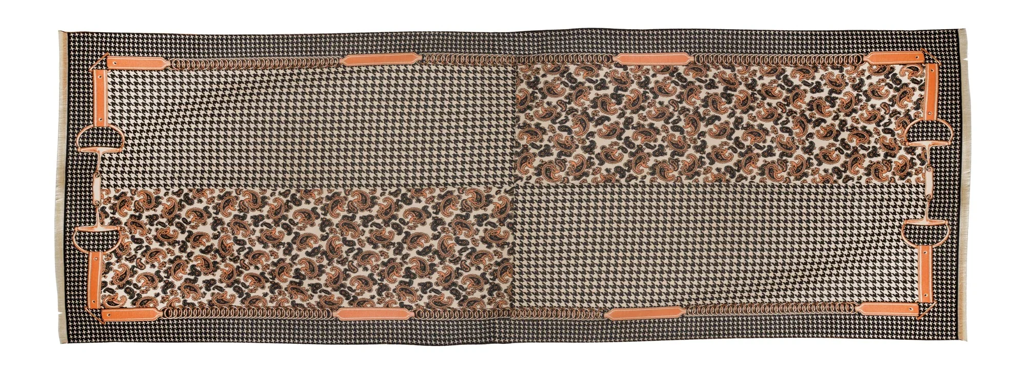 AWST Int'l Acrylic Cashmere Snaffle Bit and Houndstooth Scarf/Shawl - Image 3