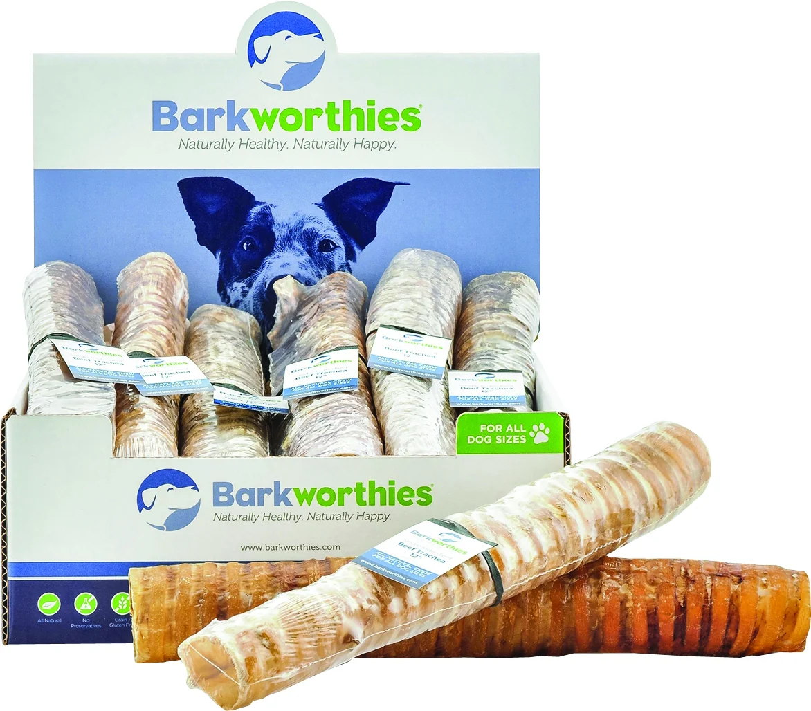 Barkworthies All Natural Beef Trachea Dog Chew - Image 2