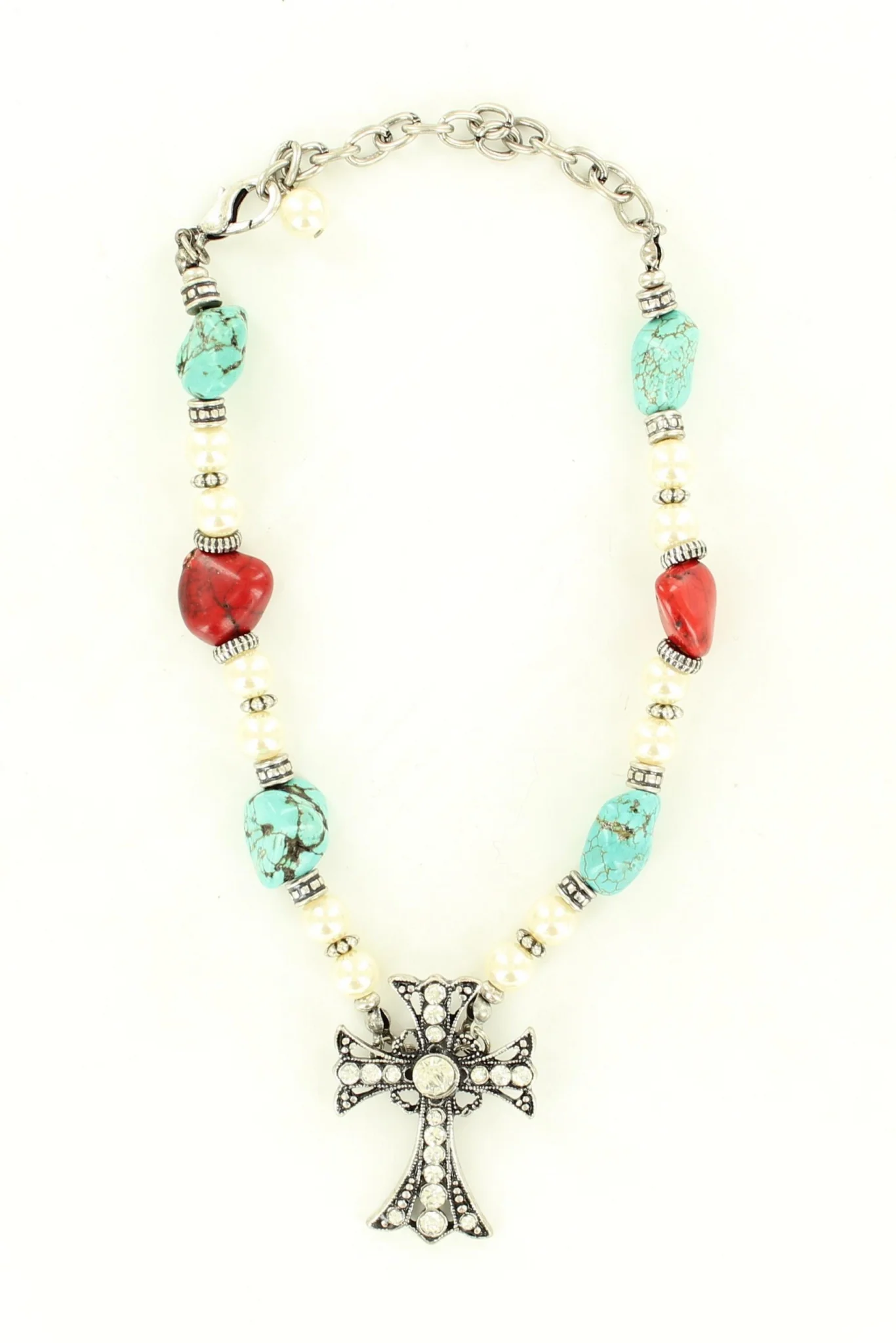 Blazin Roxx Center Cross Boot Bracelet