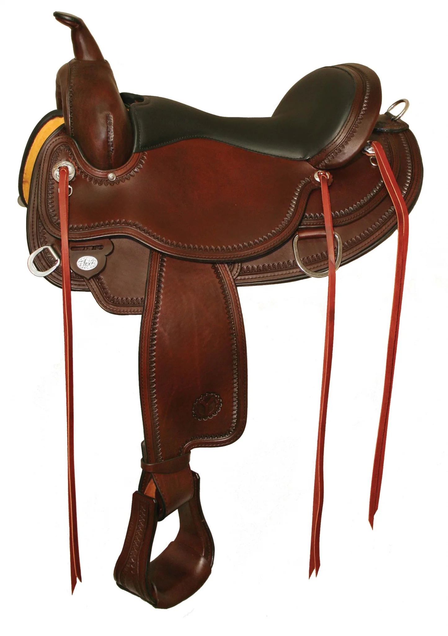 Circle Y Omaha Flex-Lite Shell Border Saddle - Image 2