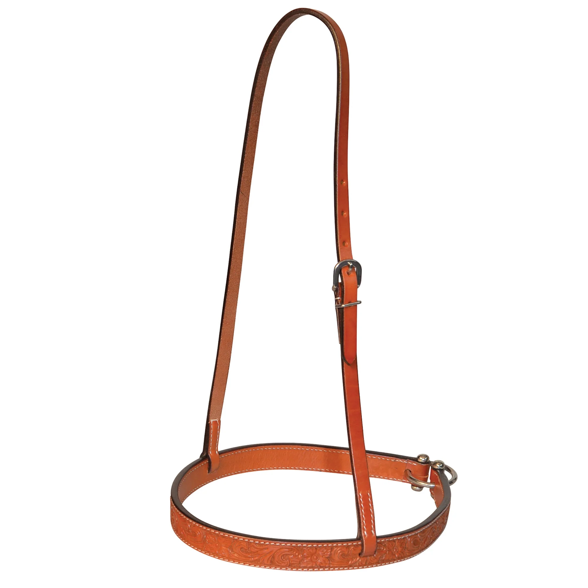 Circle Y Straight Floral Tooled Noseband - Image 2