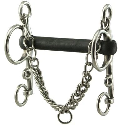 Coronet Flexible Rubber Mouth Pelham Bit