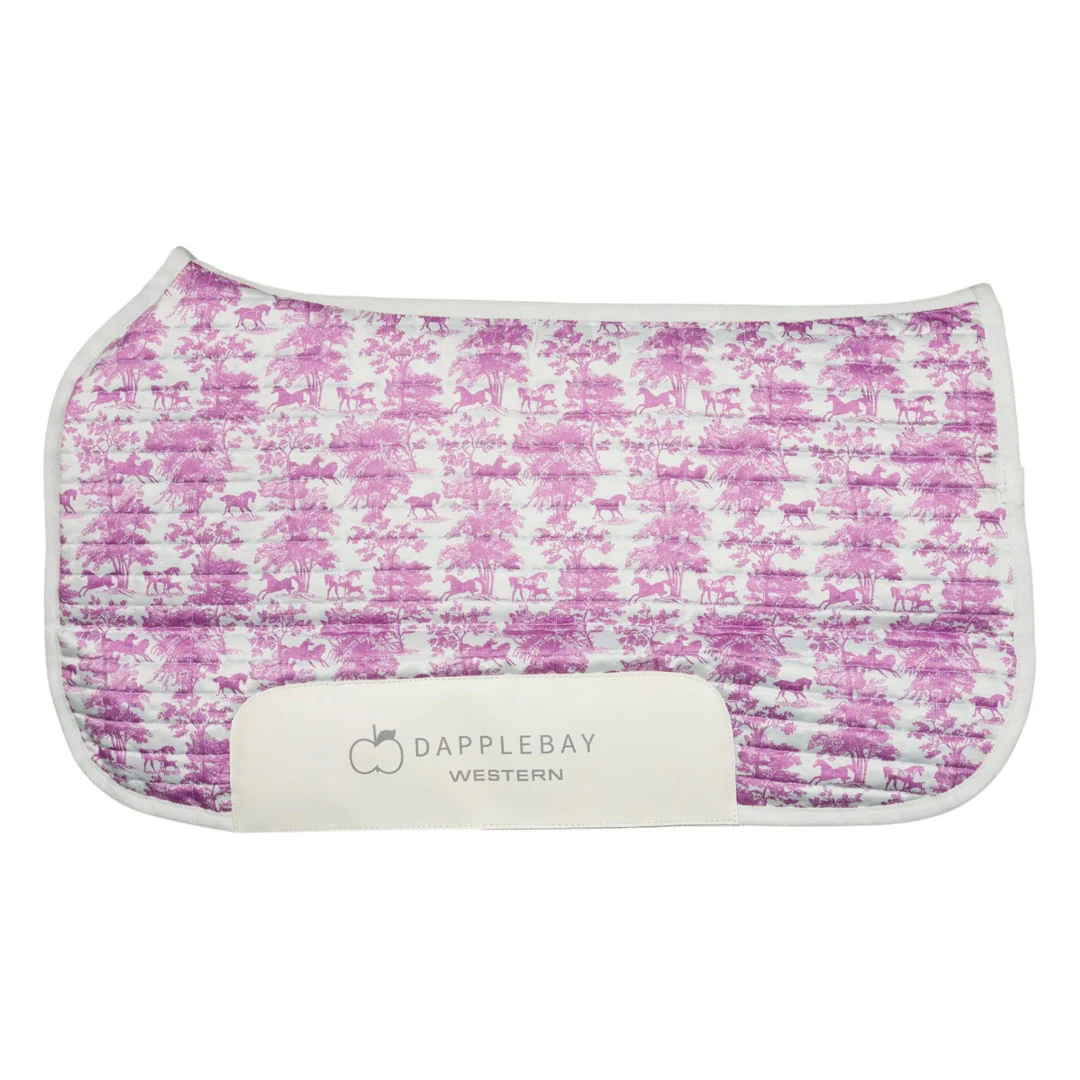 Dapplebay Equestrian Toile Western Saddle Pad - Image 2
