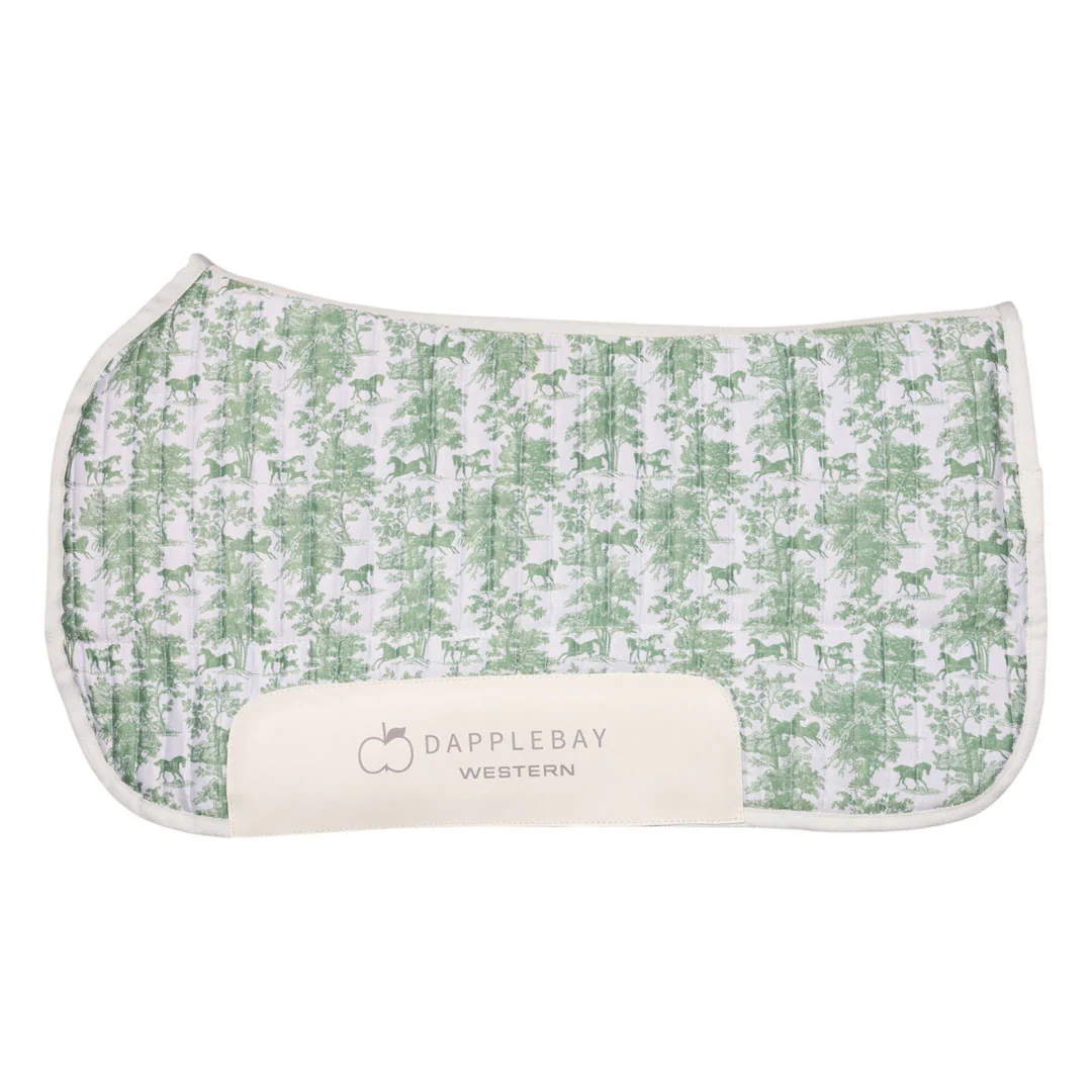 Dapplebay Equestrian Toile Western Saddle Pad - Image 3