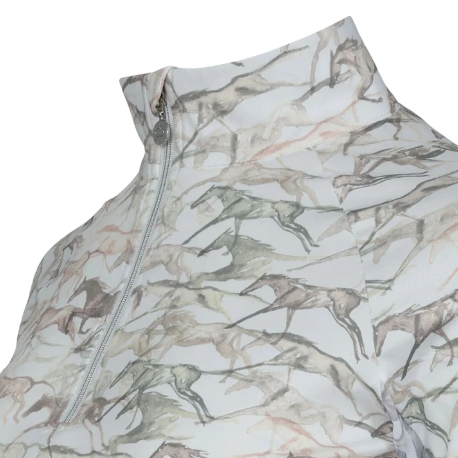 Dapplebay Galloping Watercolor 1/4 Zip Riding Top - Image 2