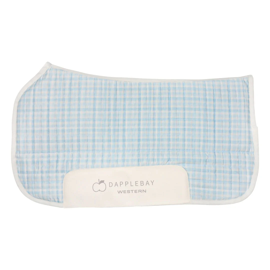 Dapplebay Gingham Western Saddle Pad