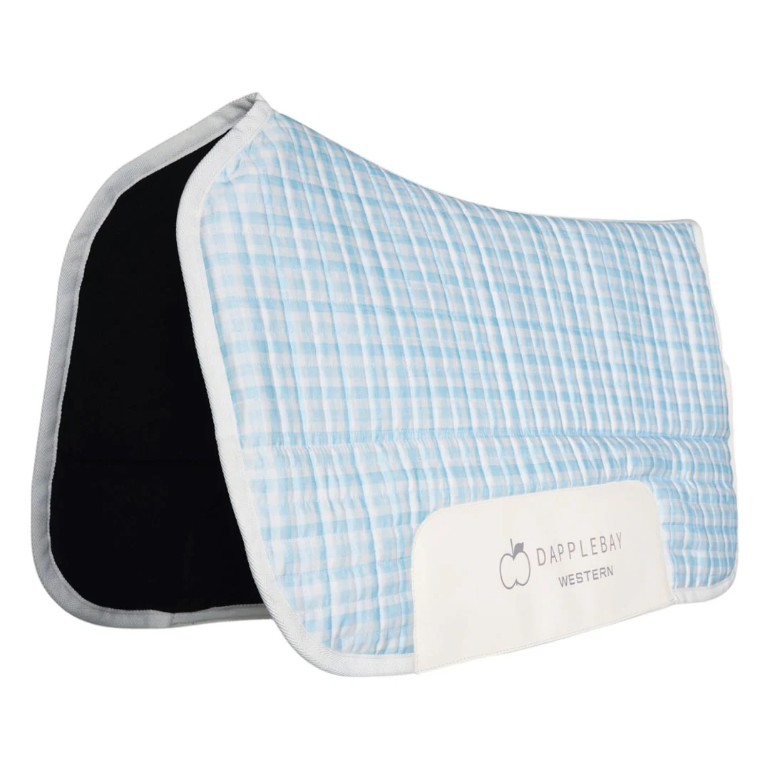 Dapplebay Gingham Western Saddle Pad - Image 2