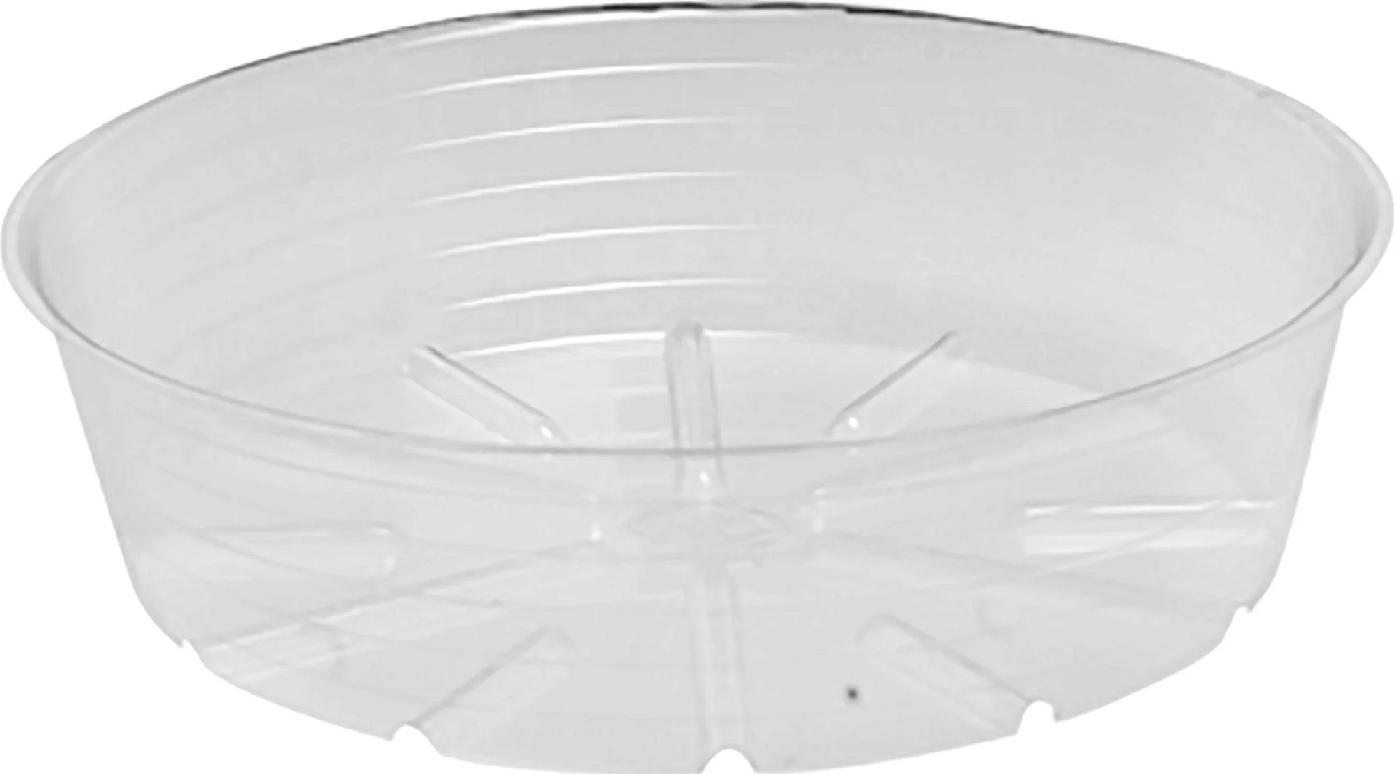 Deep Clear Plastic Saucer