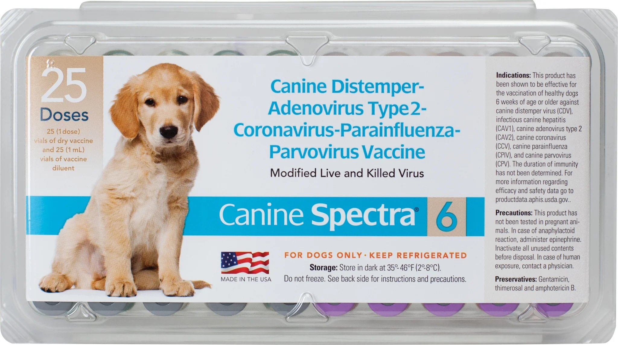 Durvet Canine Spectra 6 Dog Vaccine without Syringe