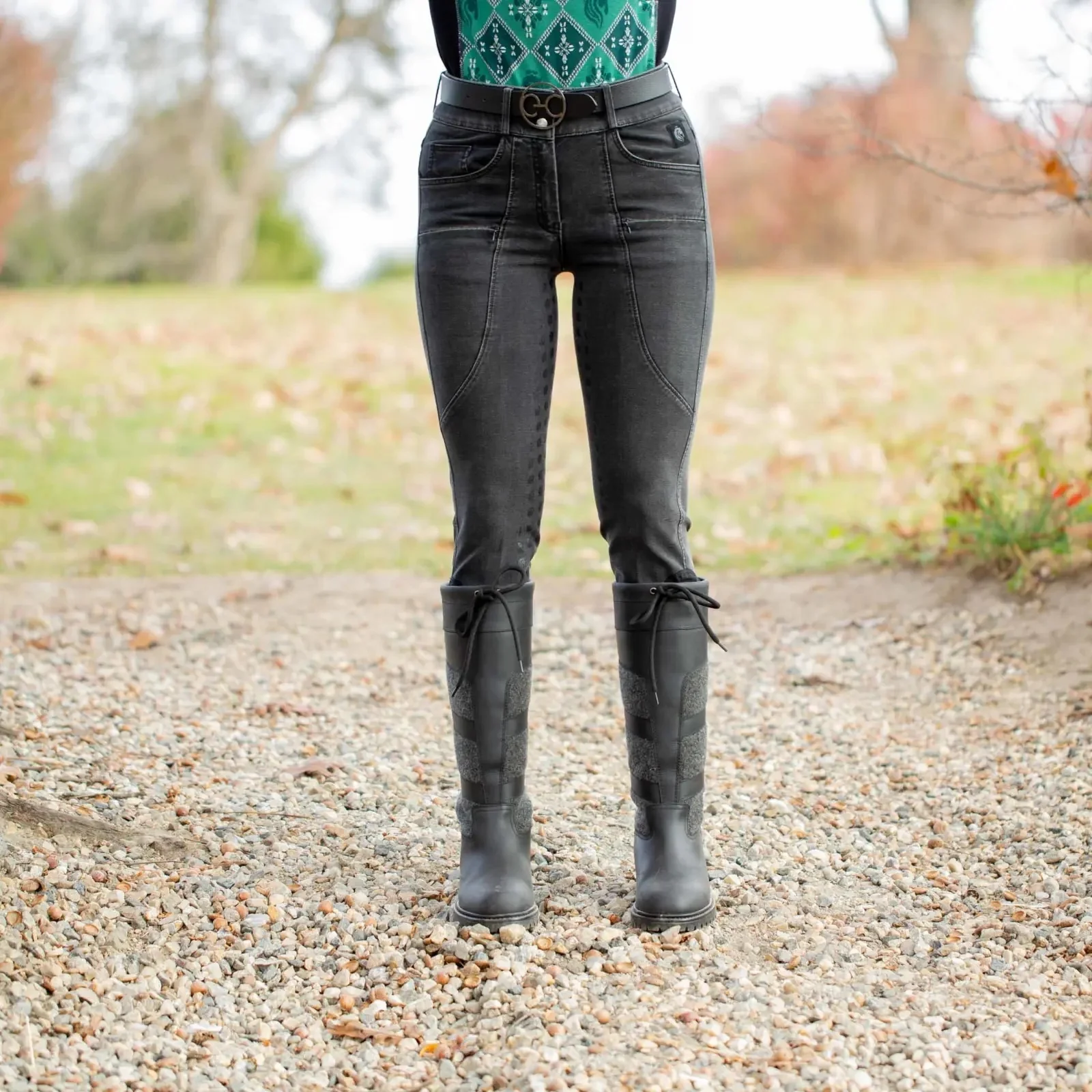 Equinavia Helena Ladies Denim Full Seat Breeches - Image 4