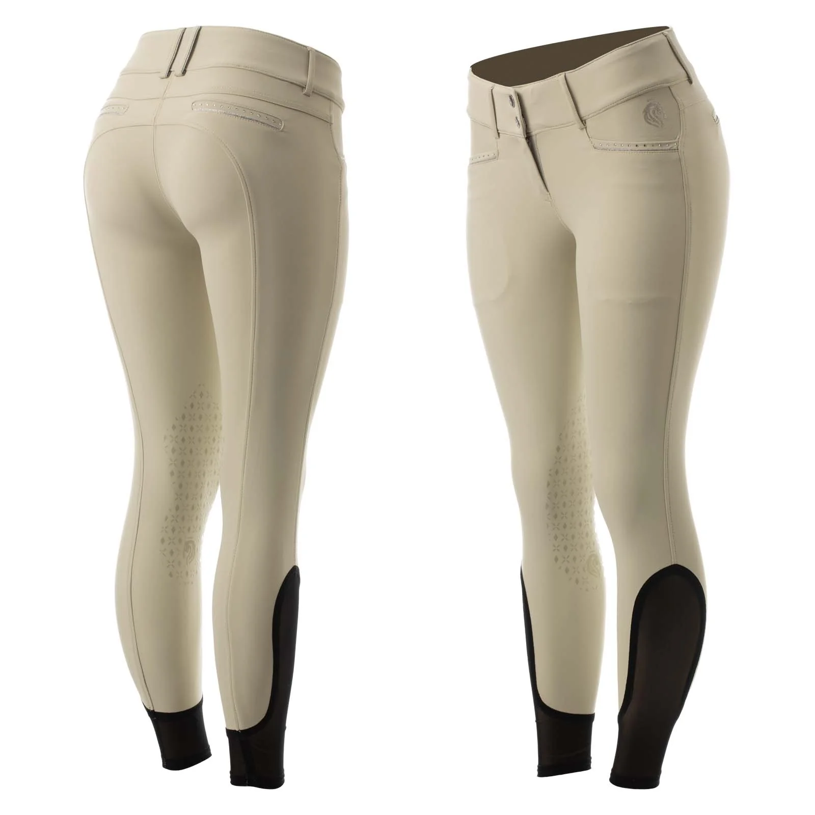 Equinavia Victoria Ladies Silicone Knee Patch Breeches - Image 2