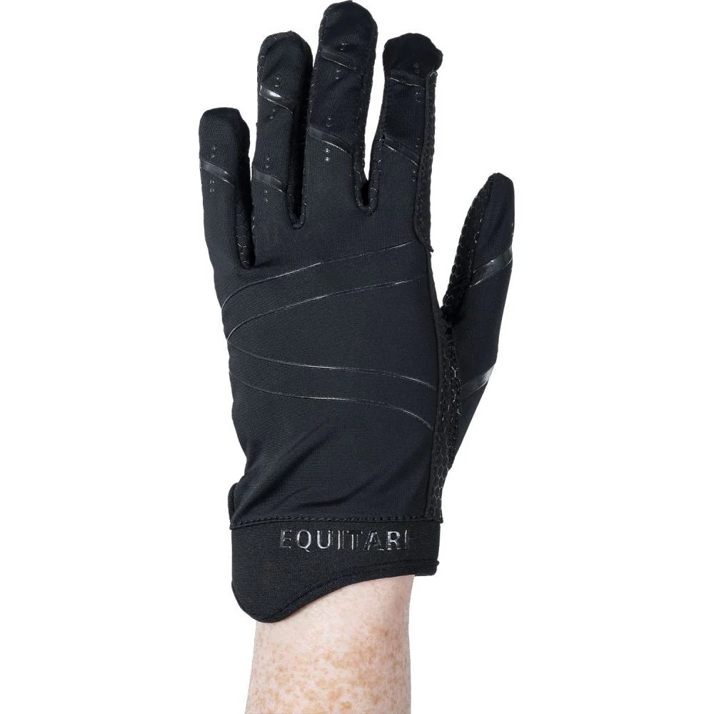 Equitare Ladies Lycra Grip Riding Gloves - Image 2
