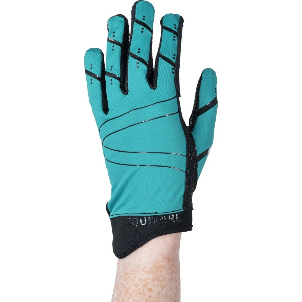 Equitare Ladies Lycra Grip Riding Gloves - Image 4