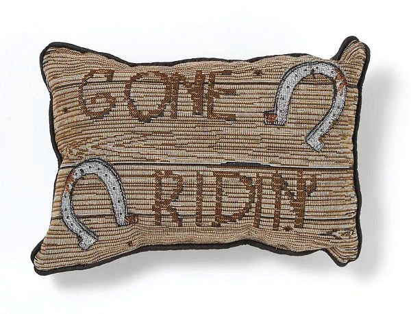 Gift Corral Gone Ridin' Throw Pillow