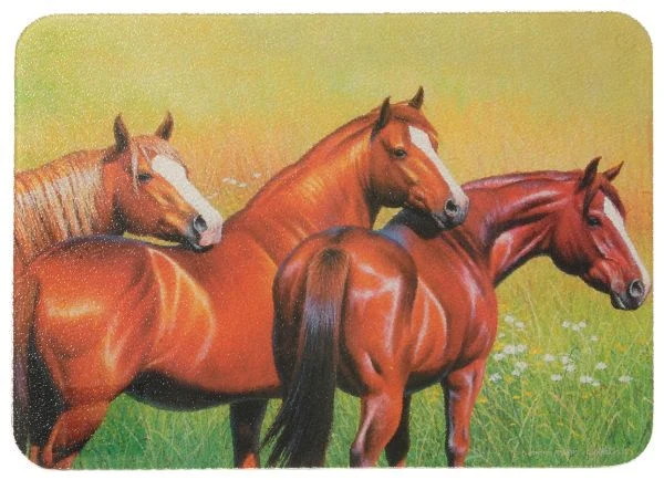 Gift Corral Three Horses Cutting Board
