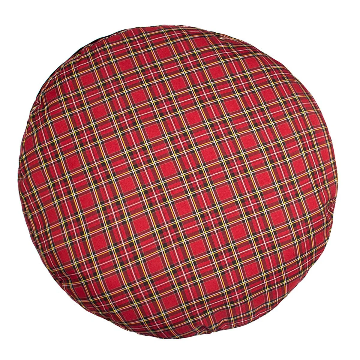 Halo Ec Red Plaid Round Dog Bed - Image 5