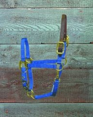 Hamilton Adjustable Halter with Latigo Overlay & Snap