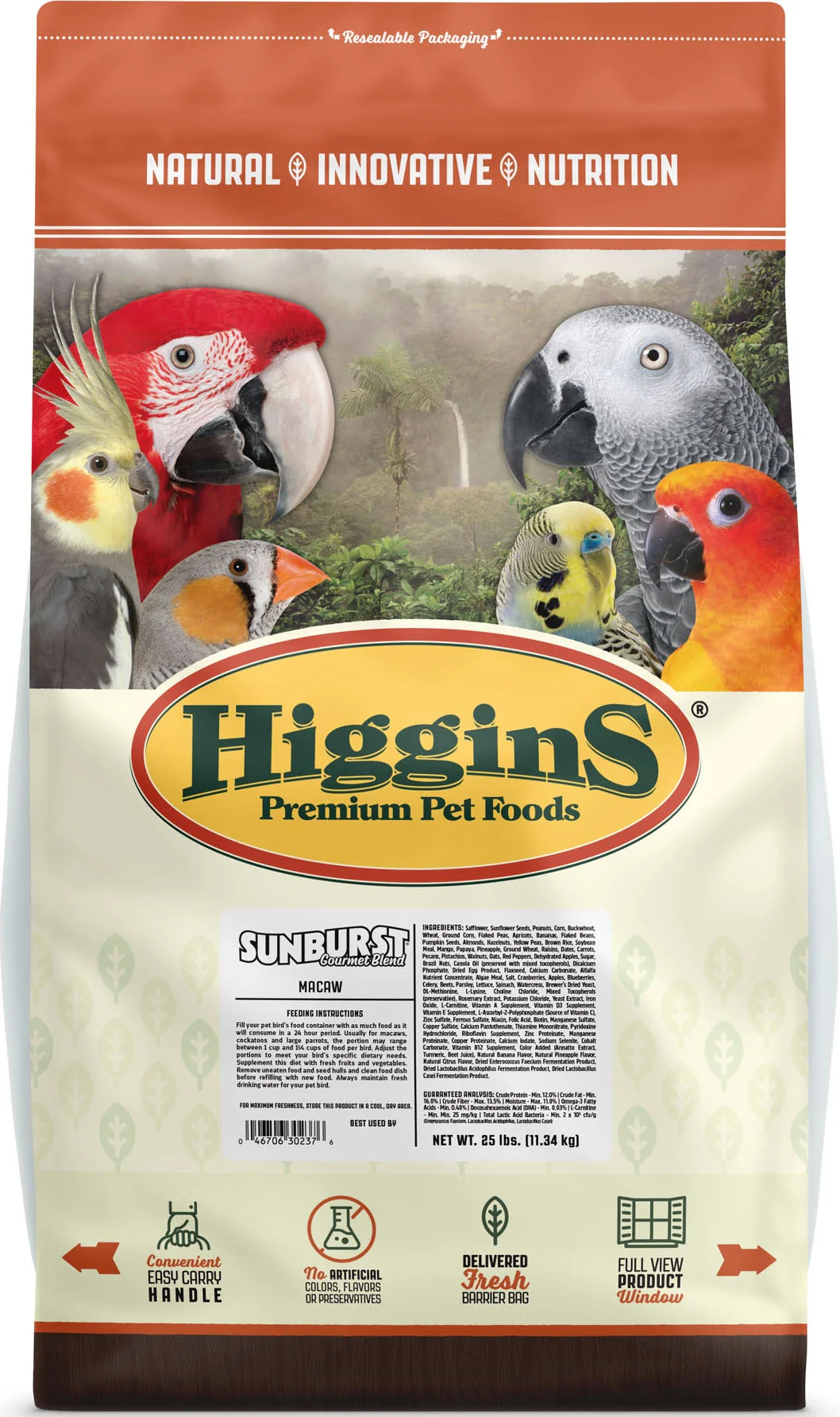 Higgins Sunburst Gourmet Blend For Macaw - Image 2