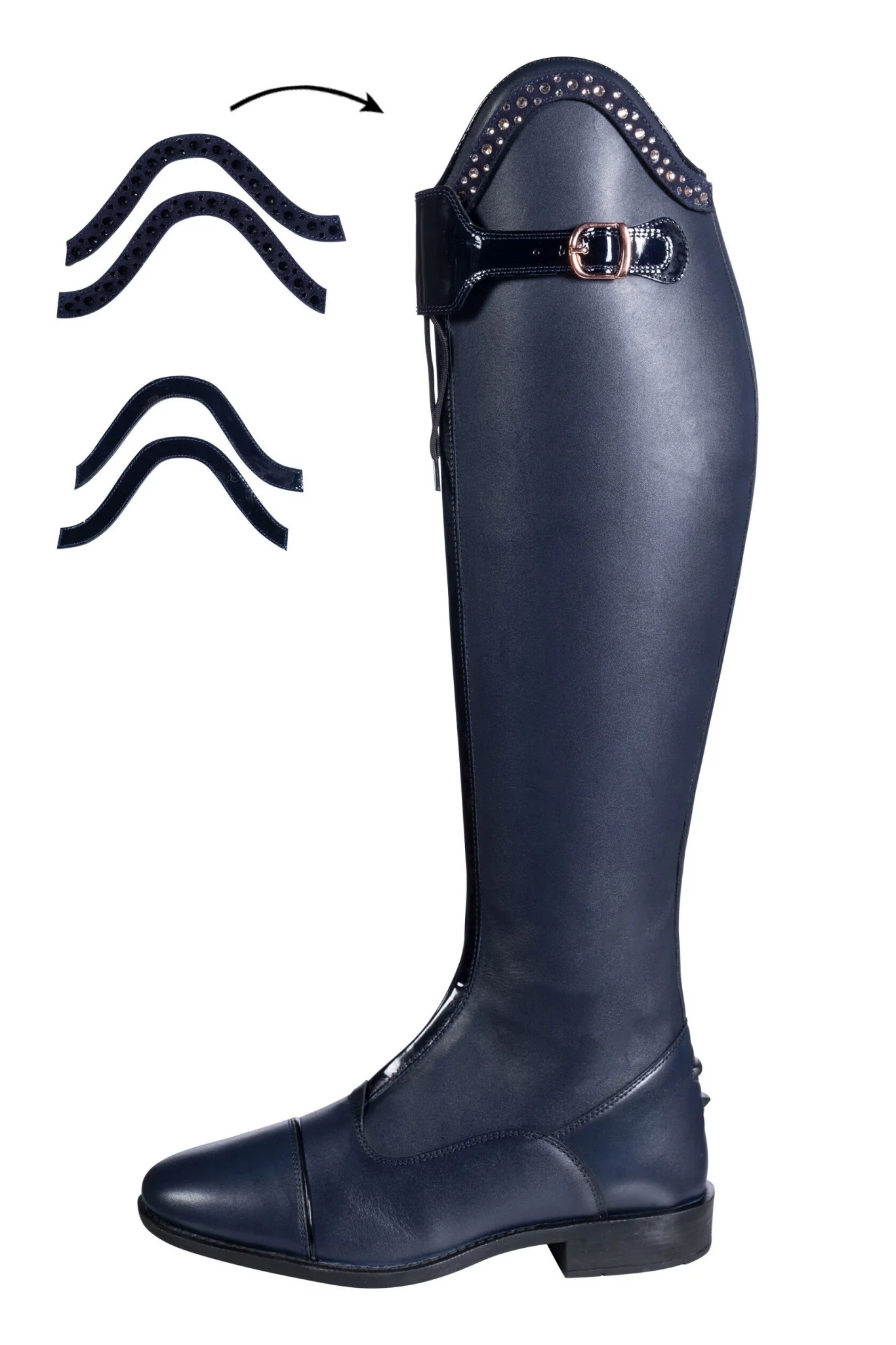 HKM Ladies Trinity Riding boots-Normal/Extra Wide - Image 3