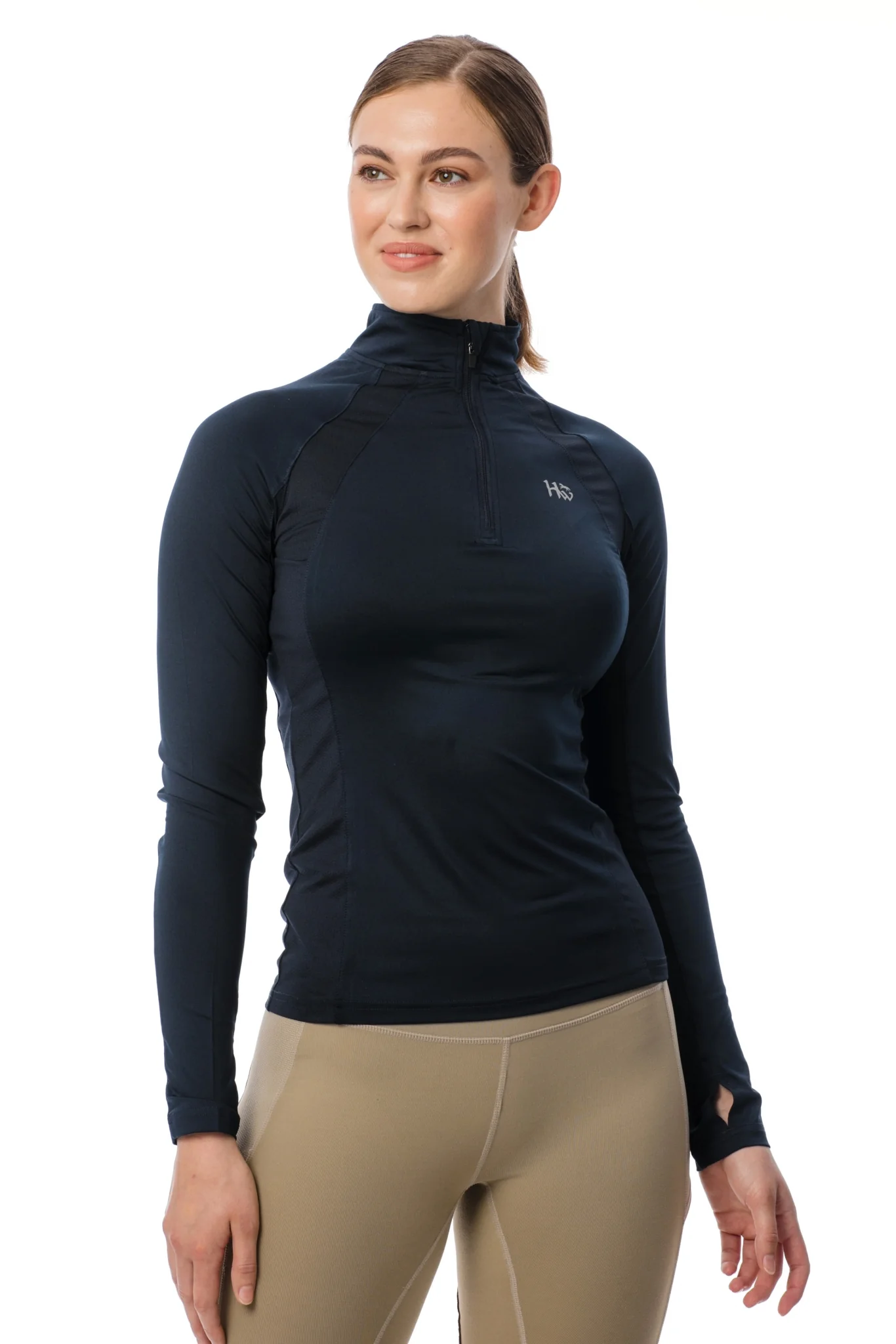 Horseware Ladies Aveen Half Zip Techicnical Long Sleeve Top