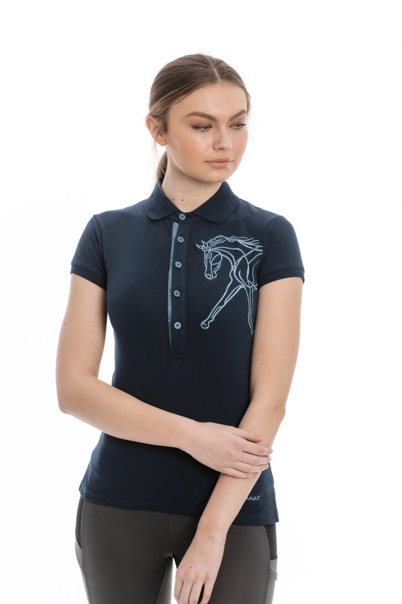 Horseware Ladies Flamboro Pique Polo Shirt - Image 4