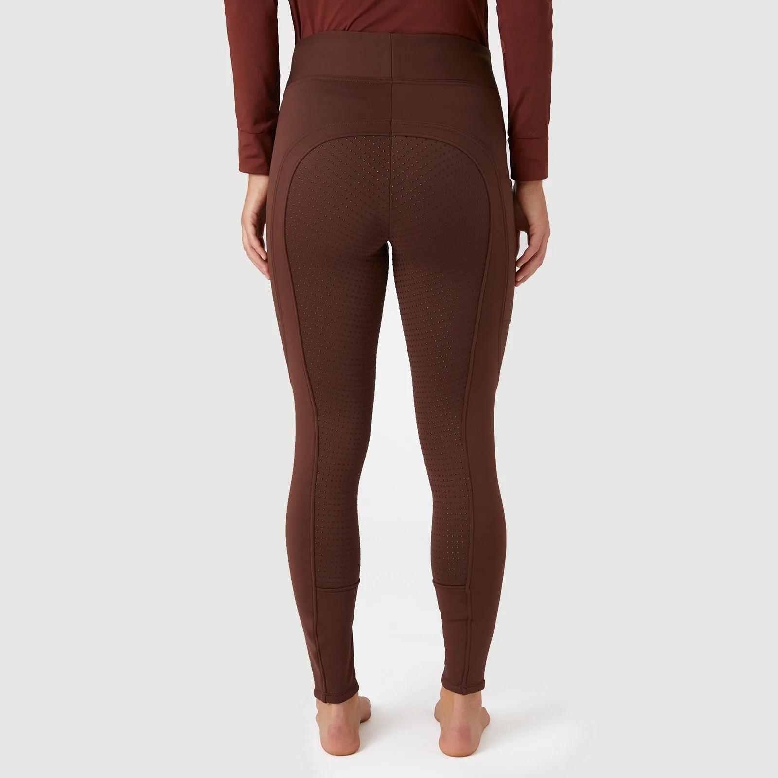 Horze Ladies Active Winter Silicone Full Seat Tights with Phone Pockets - Image 10
