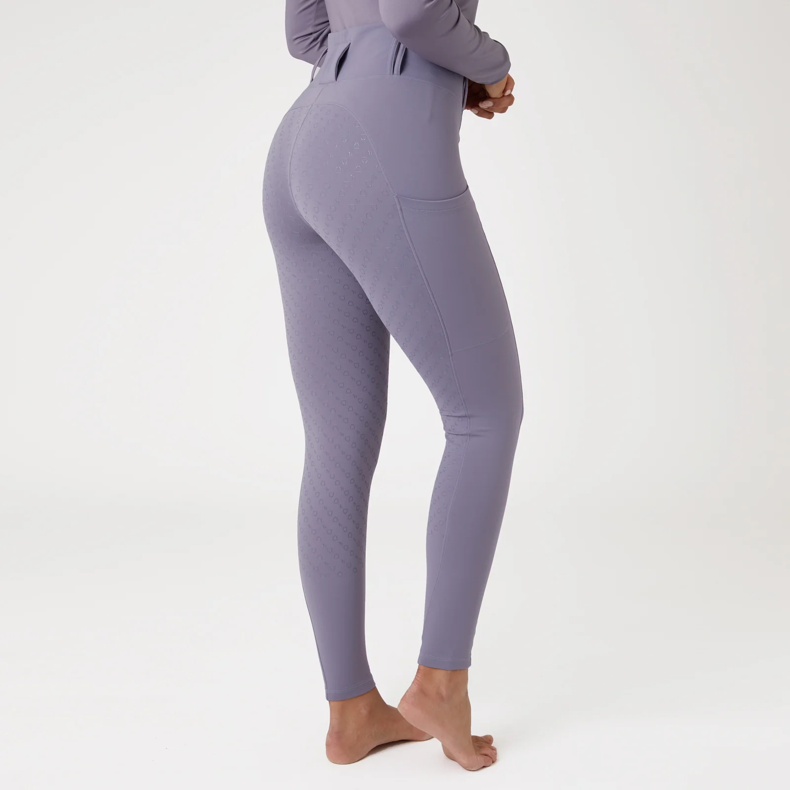 Horze Ladies Everly Full Seat Winter Riding Tights - Image 7