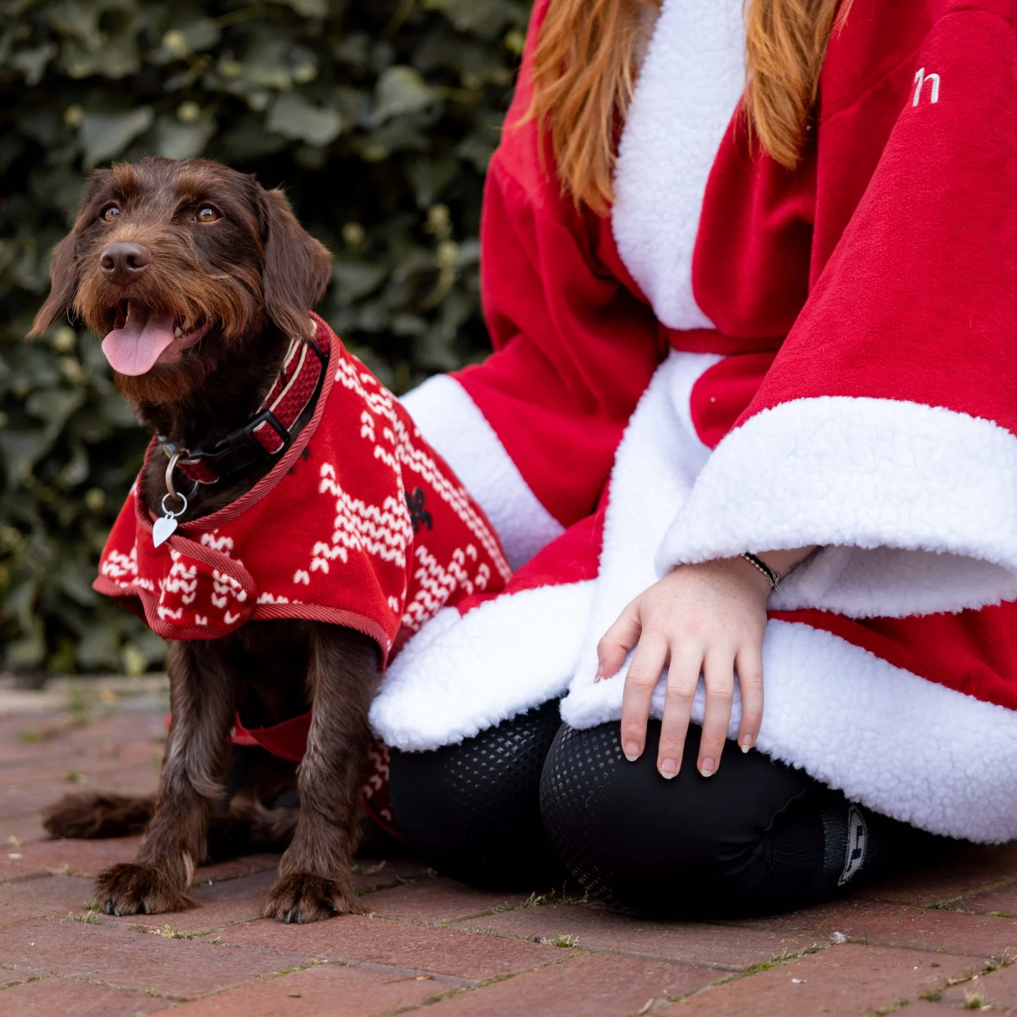 Horze Santa Dog Fleece Coat - Image 5
