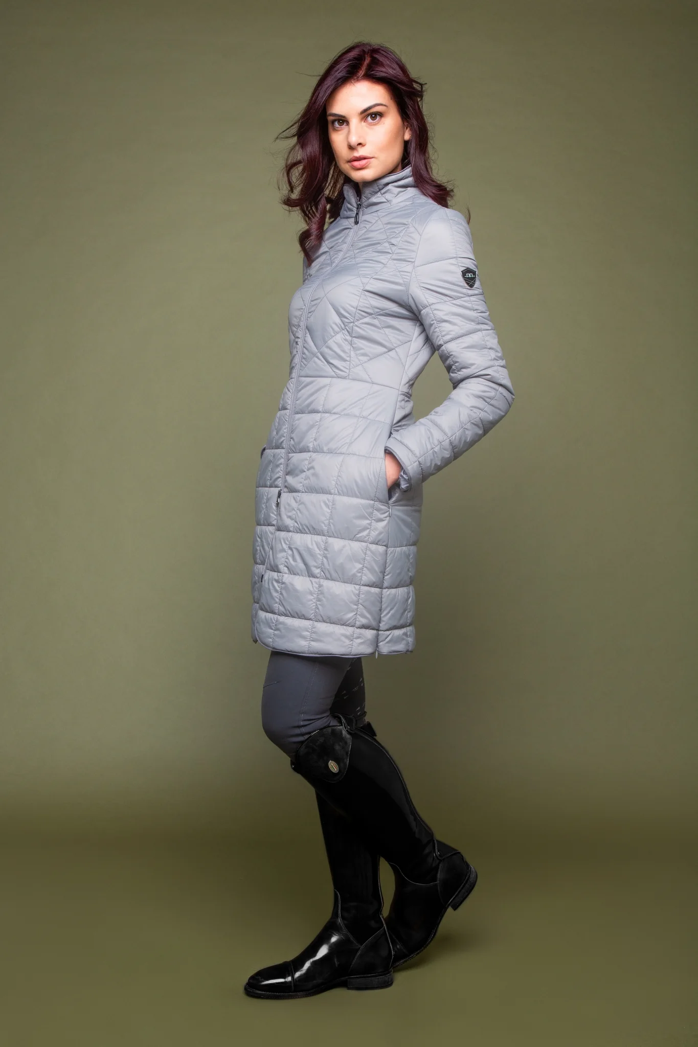 Alessandro Albanese Ladies Insula Quilted Long Coat
