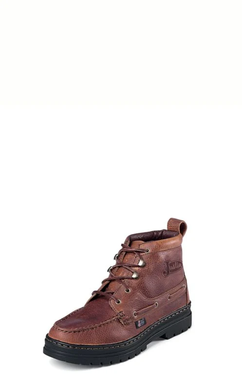 Justin Ladies Rustic Cowhide Chukka Boots 4.5
