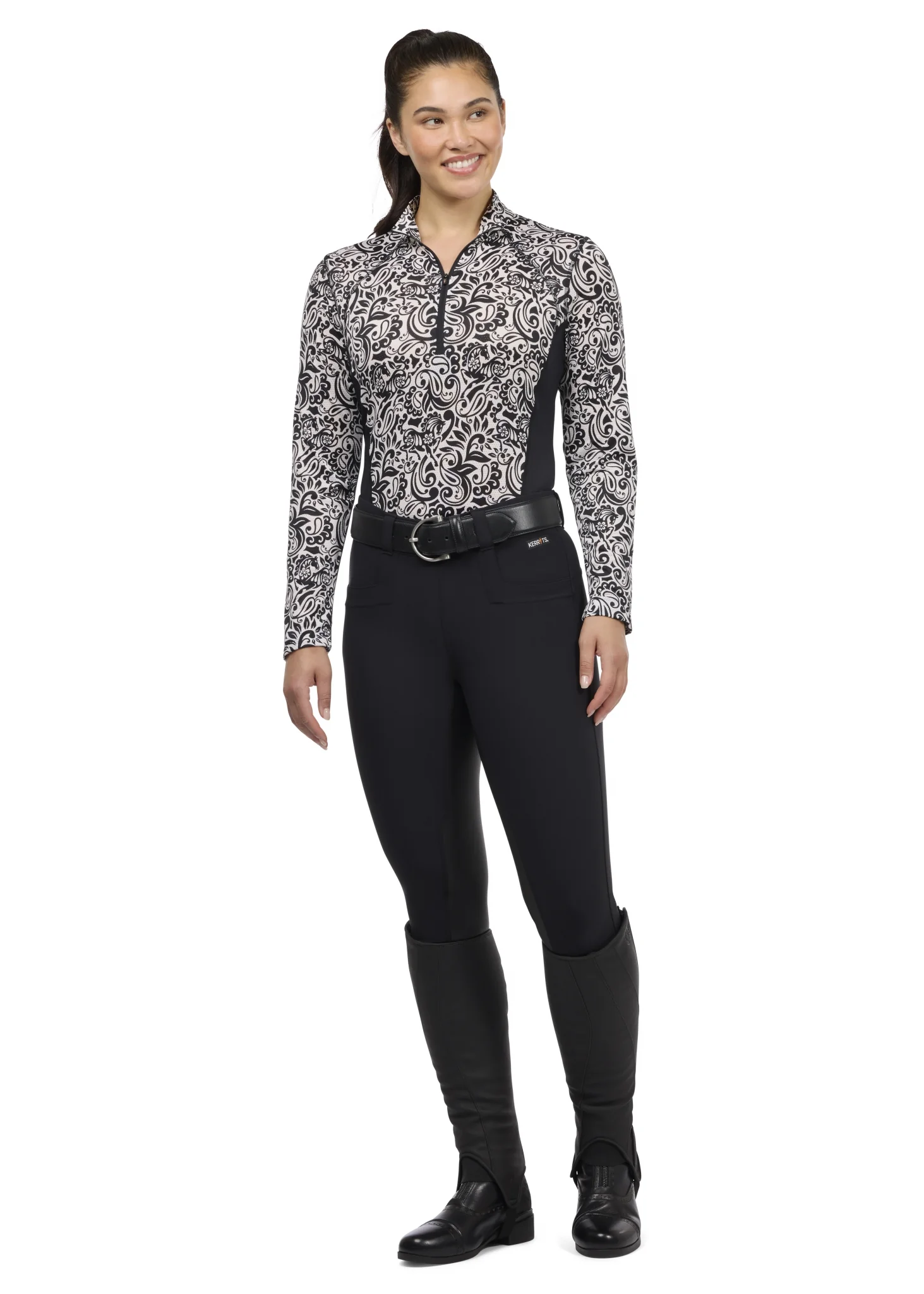 Kerrits Equibreeze Ice Fil Long Sleeve Shirt - Print - Image 11