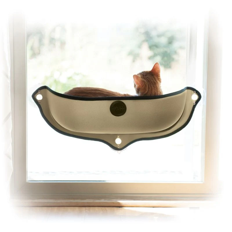 KH Mfg EZ Mount Window Pod Kitty Sill 27x11 Tan