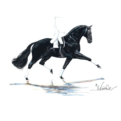 Las Vegas, Dressage Art Print by Jan Kunster