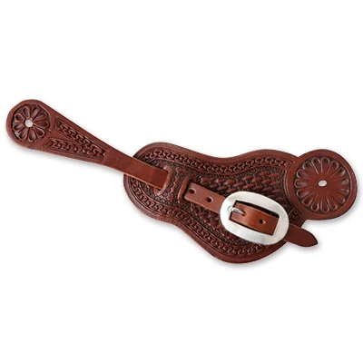 Martin Buckaroo San Carlos Basket Stamp Spur Strap